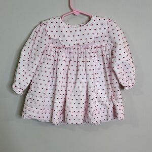 Cecil and Lou size 2T White Dress with Red Polka Dots